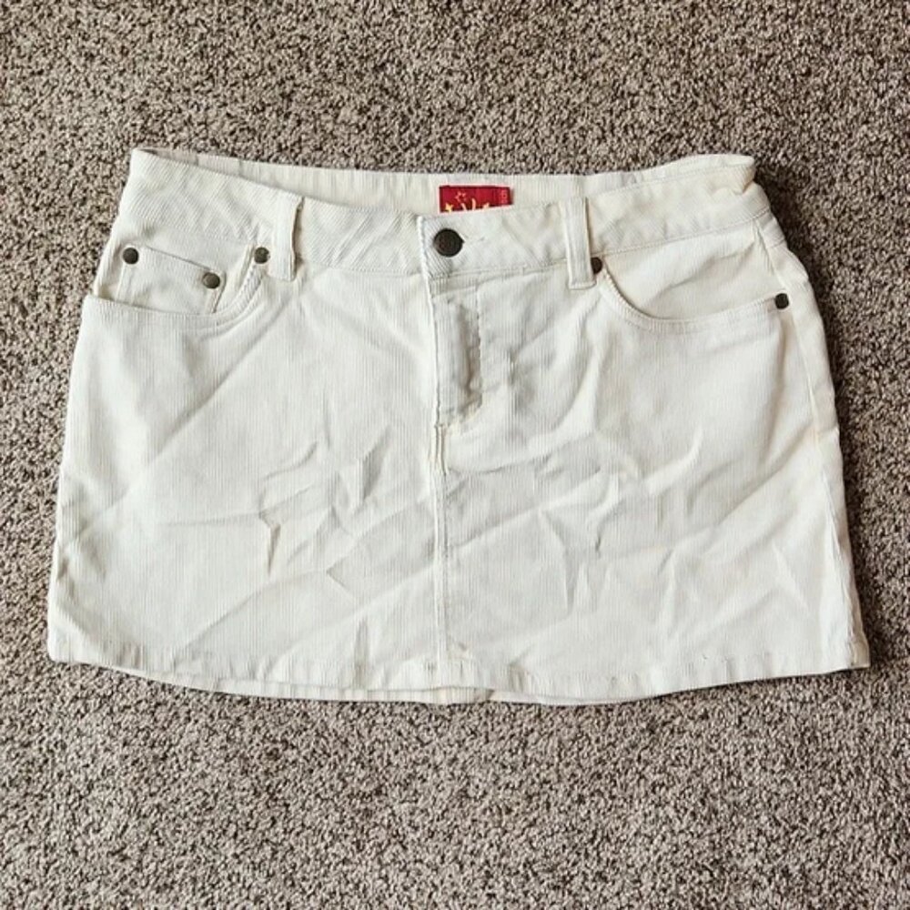 Tilt off-white corduroy mini skirt size 5